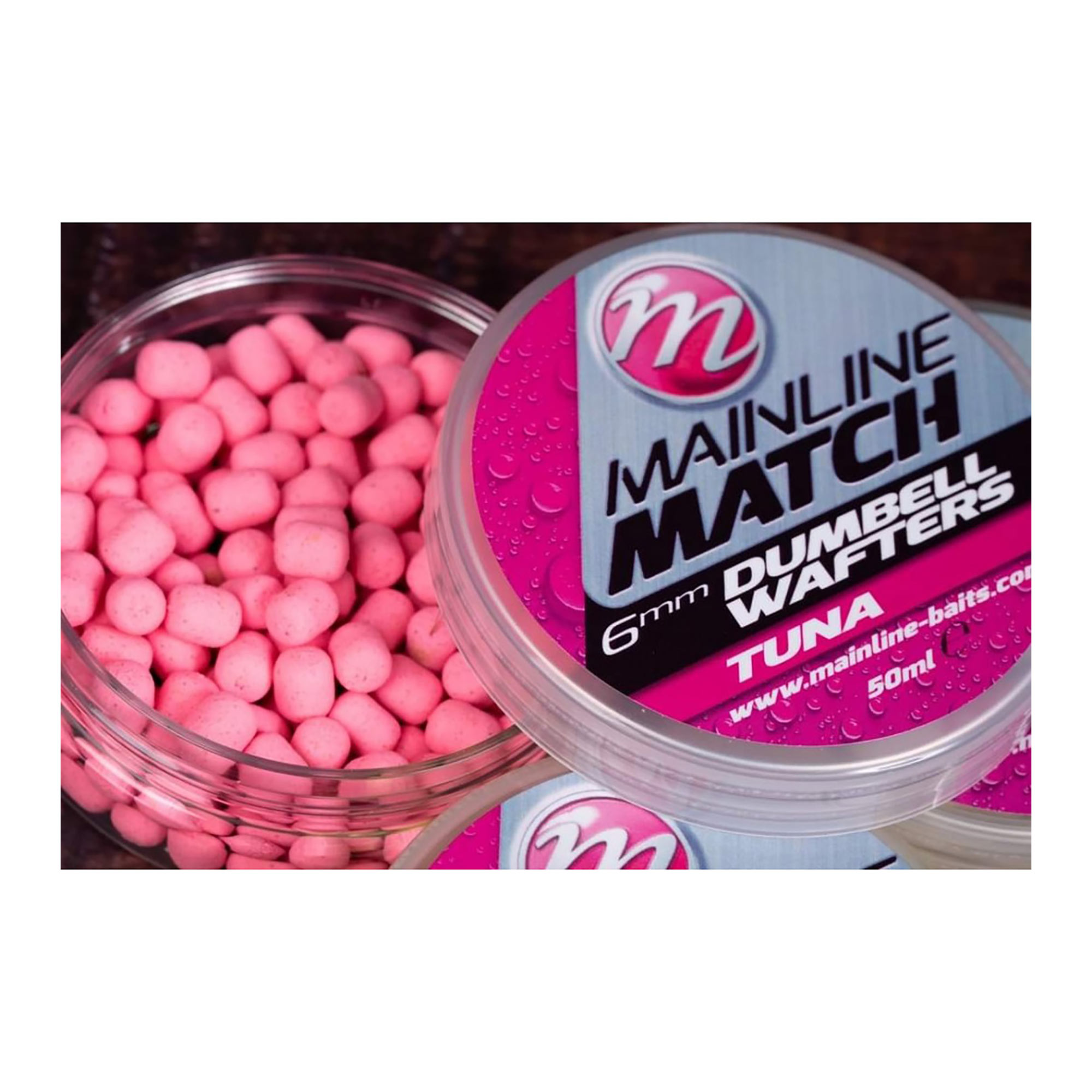 Pellet Dumbell Wafter 6mm MAINLINE - Tuna (Pink)
