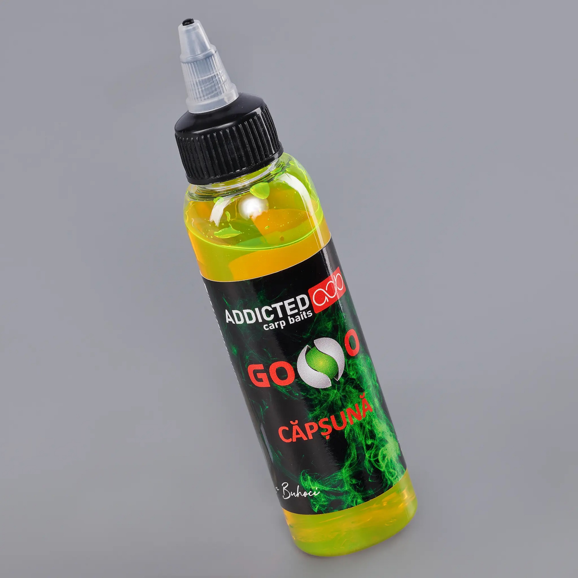 Attrattore liquido ADDICTED CARP BAITS - GOOO - Capsuna (Fragola)