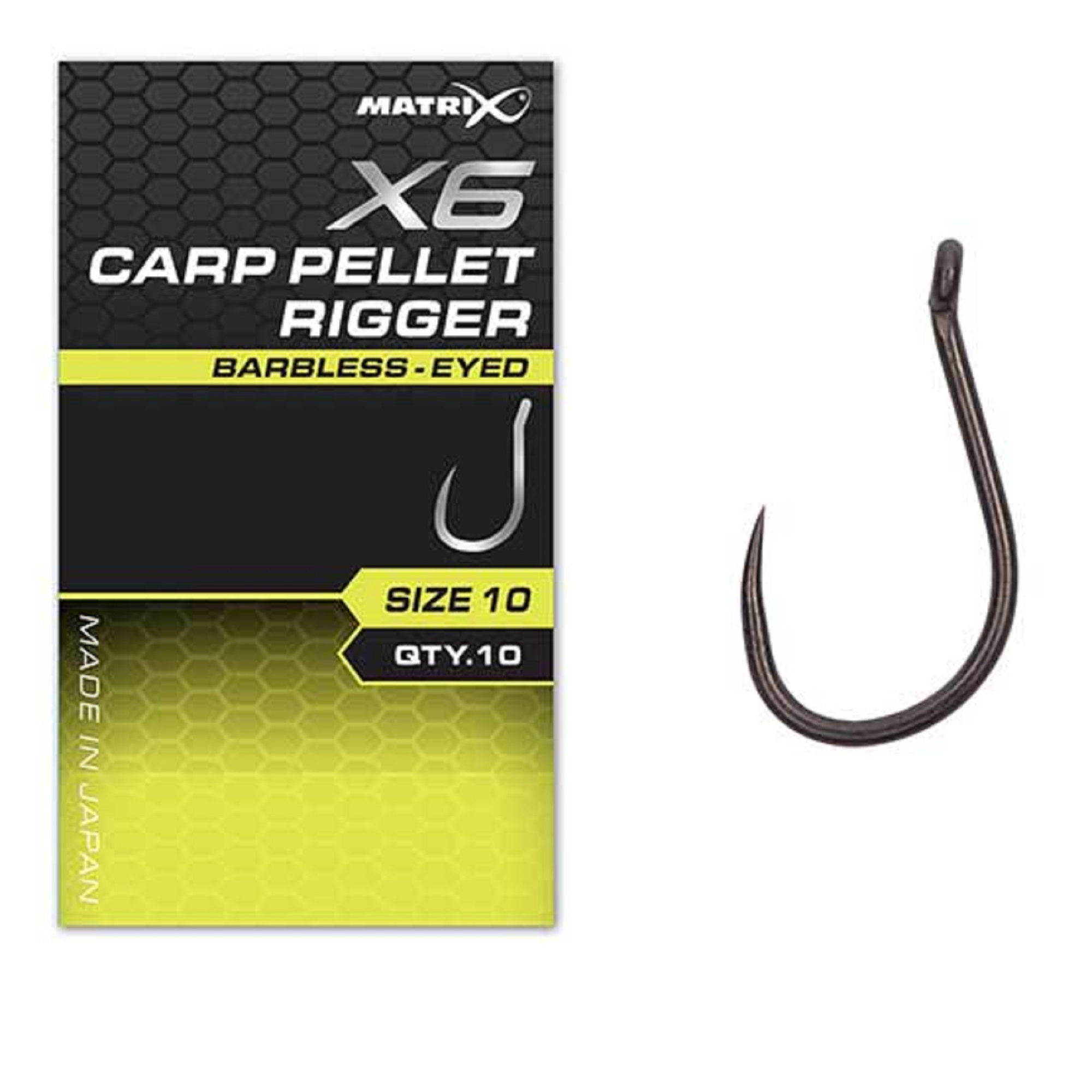 Ami MATRIX X6-Carp Pellet Rigger Barbless Eyed (occhiello)