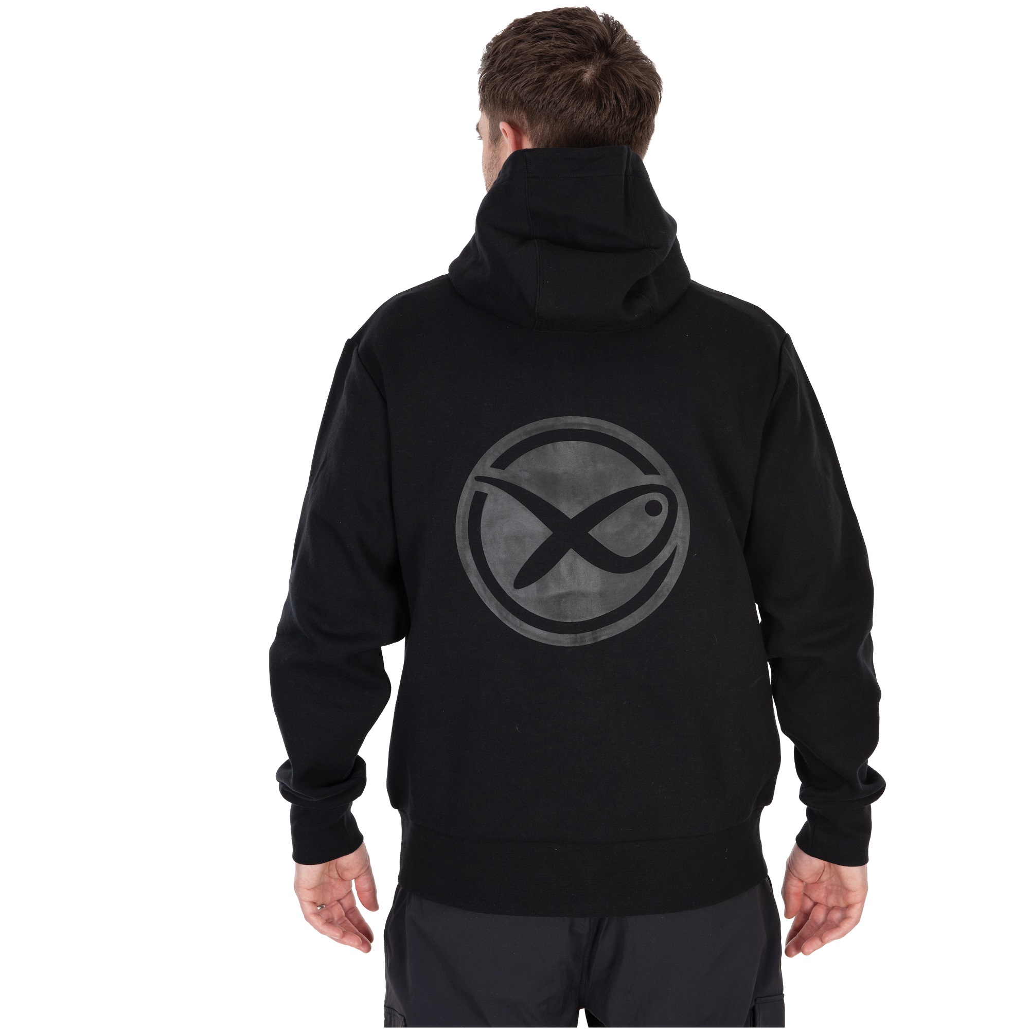 Felpa con Cappuccio Full Zip Black Stealth Hoody MATRIX - immagine 2