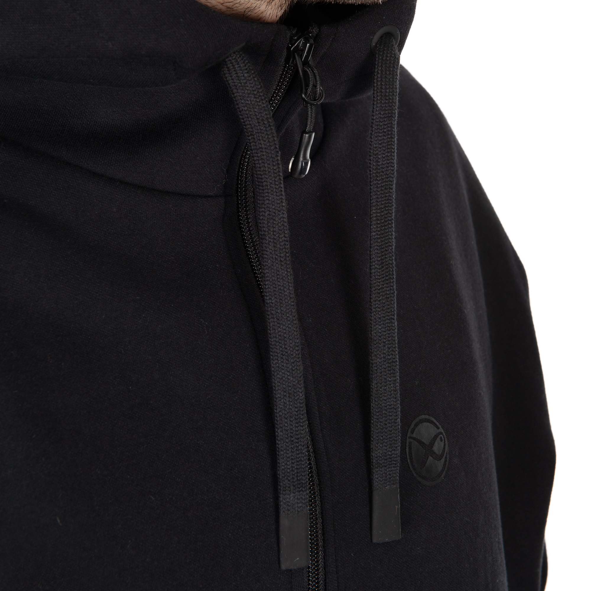 Felpa con Cappuccio Full Zip Black Stealth Hoody MATRIX - immagine 4