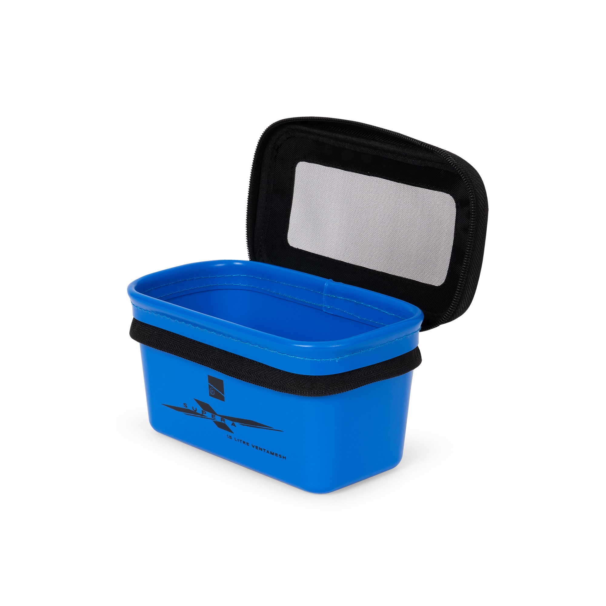 Astuccio rettangolare EVA (1,5lt) con coperchio in rete Ventamesh Tub Supera-X PRESTON - immagine 2