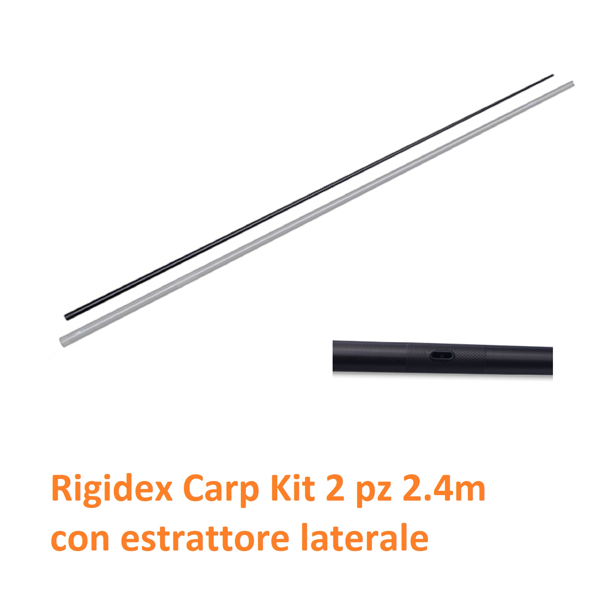 Kit in DUE pz Carp (con estrattore laterale) Rigidex 2.4m DRENNAN