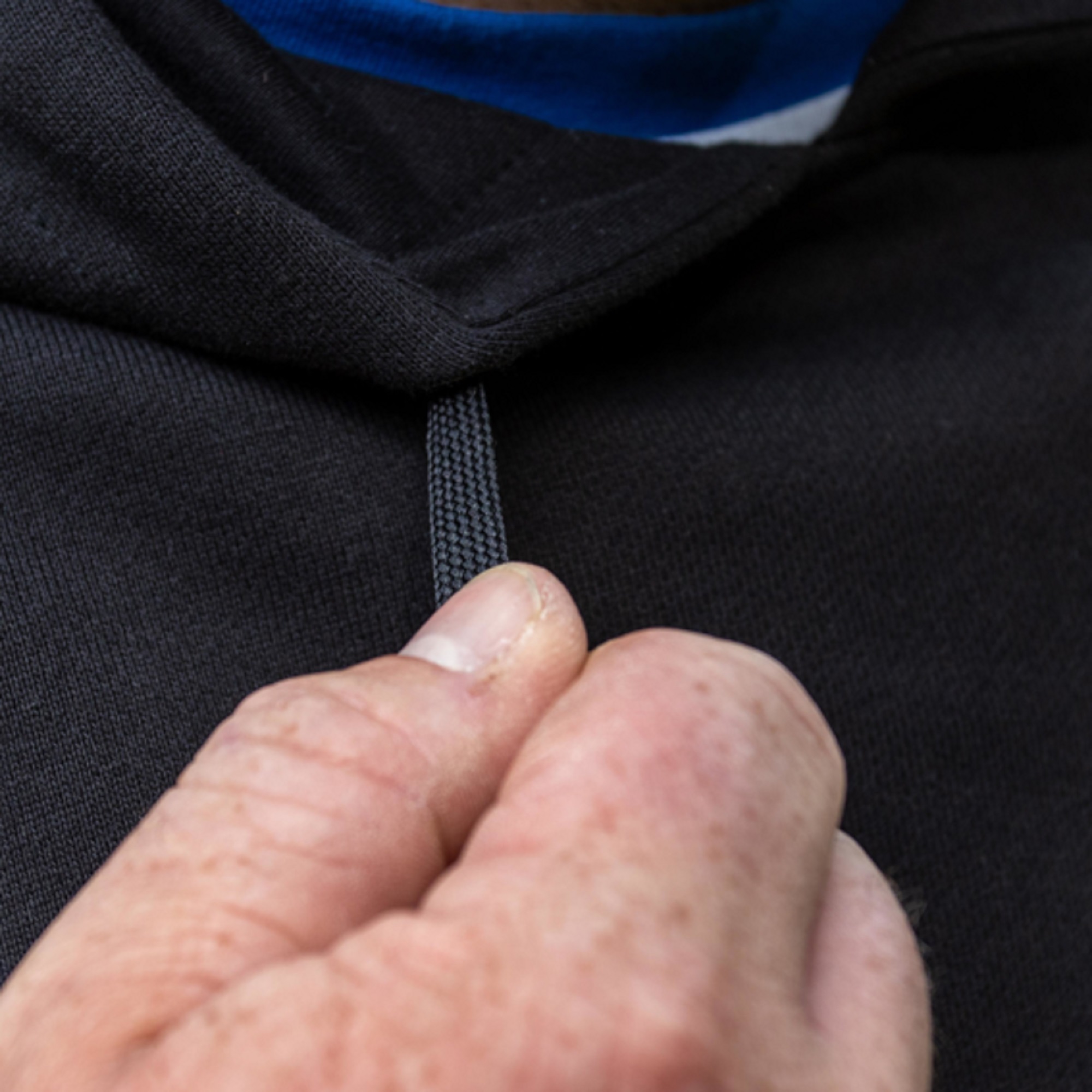 Felpa Black French Terry Hoodie PRESTON - immagine 4