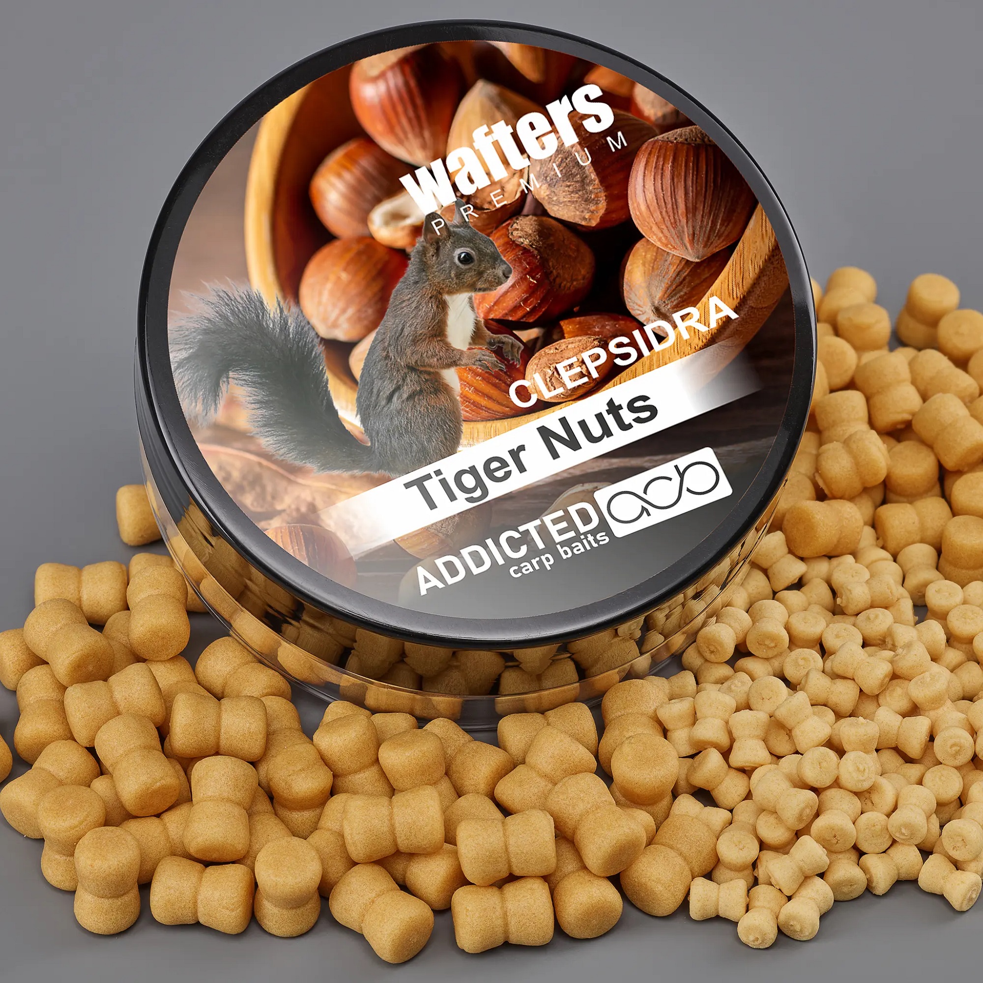 Bandum Wafters Clepsidra ADDICTED CARP BAITS - Tiger nuts (Nocciole)