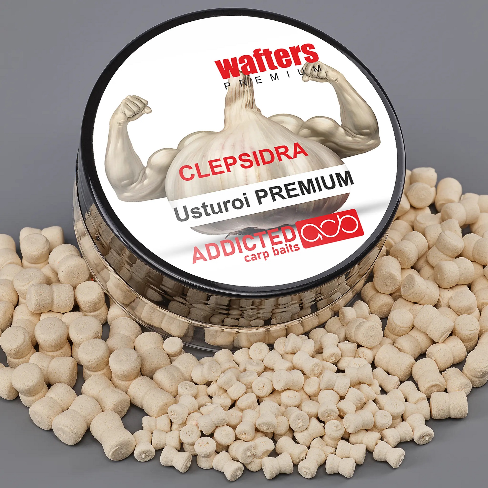 Bandum Wafters Clepsidra ADDICTED CARP BAITS - Usturoi premium (Aglio)