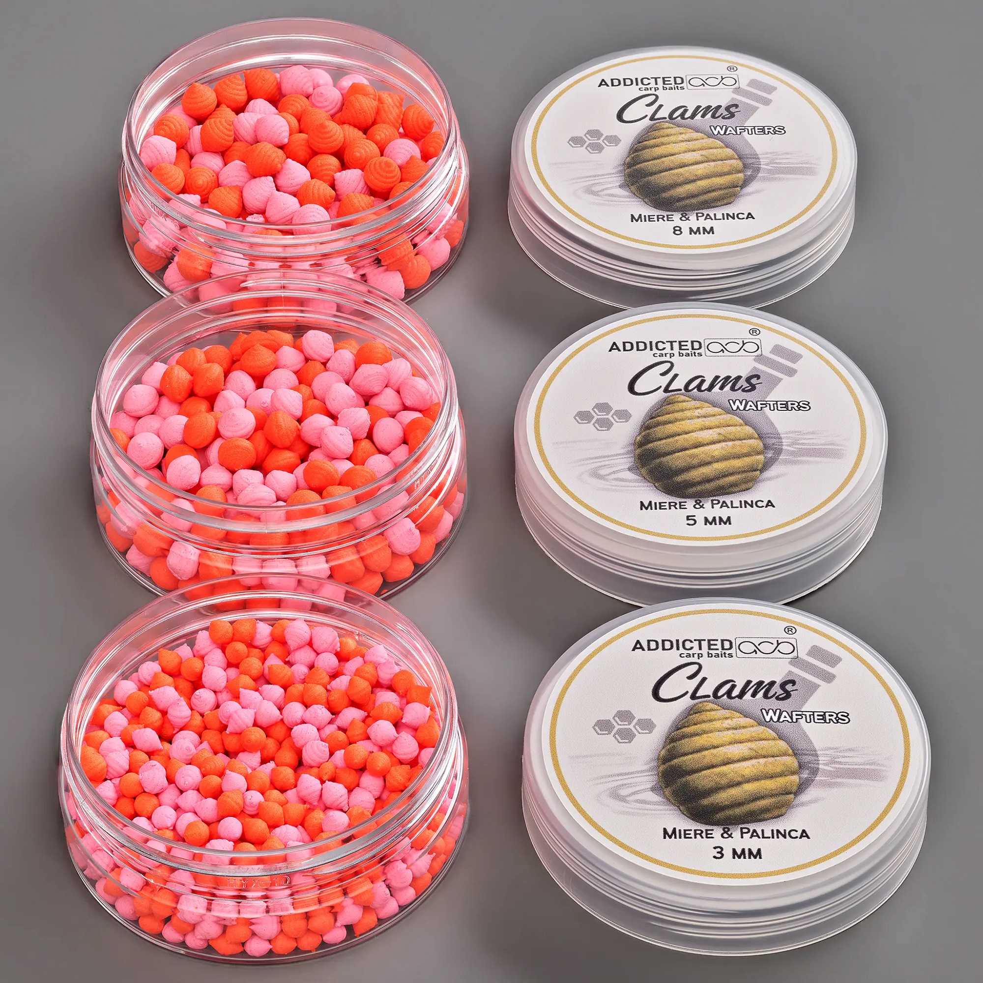 Bandum Wafter Clams ADDICTED CARP BAITS - (Miere & Palinca) Miele e Brandy